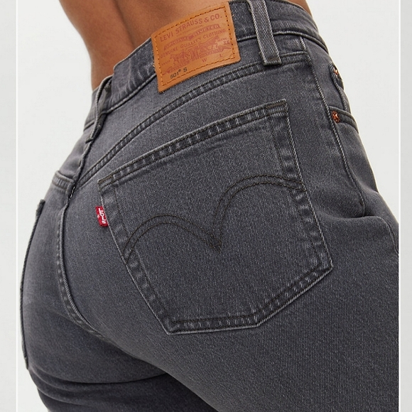 Levi's 501 High Rise Skinny Jean Gray - Picture 2 of 12